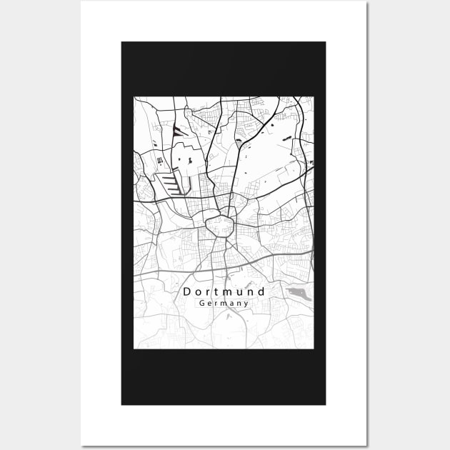 Dortmund Germany City Map Wall Art by Robin-Niemczyk